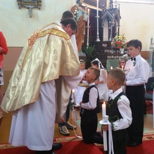 Bērniem 1.Sv.Komūnija Nīcgalē 19.06.16.g.