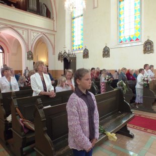 Bērniem 1.Sv.Komūnija Nīcgalē 28.06.15.g.