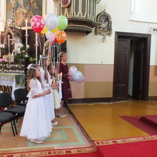 Bērniem 1.Sv.Komūnija Nīcgalē 28.06.15.g.
