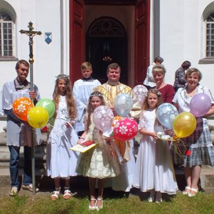 Bērniem 1.Sv.Komūnija Nīcgalē 28.06.15.g.