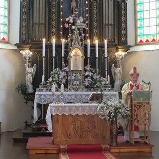 Bīskapa vizitācija Nīcgales draudzē 09.07.2017